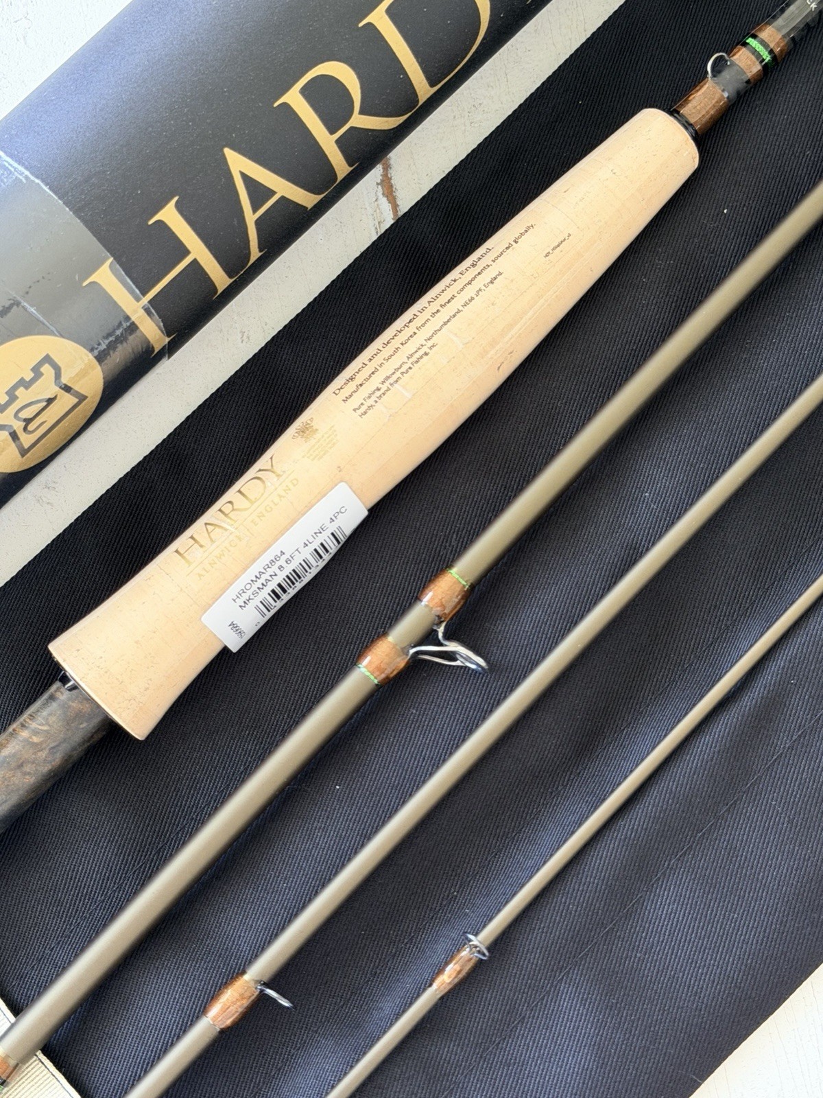 **BEAUTIFUL** 🔥NEW HARDY MARKSMAN 4wt. 8’6”on Fly Rod!! 🔥~LEGENDARY~🔥