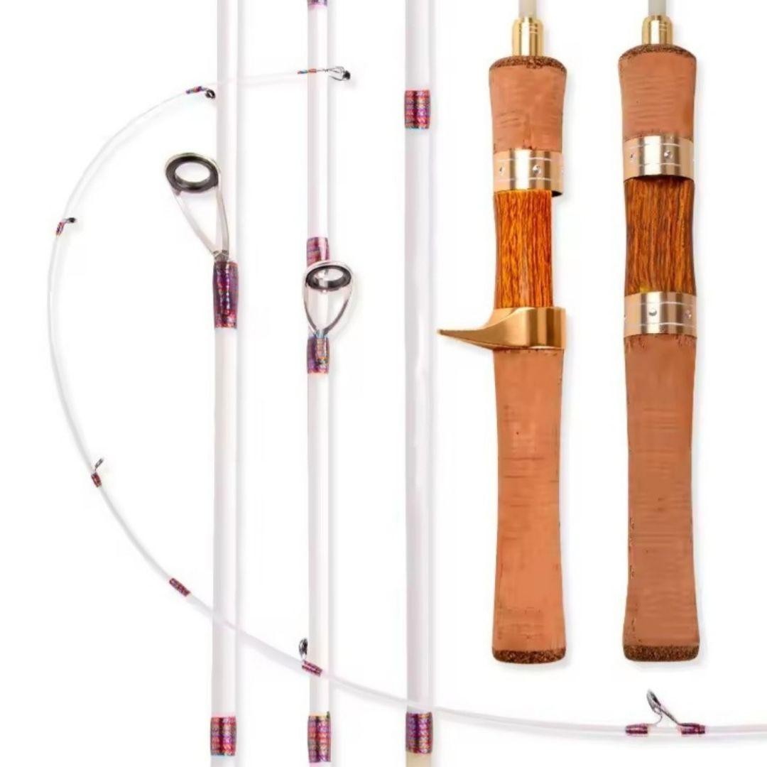 Ultra Compact 43cm 4-Piece Ultralight Graphite Spinning Rod, Used