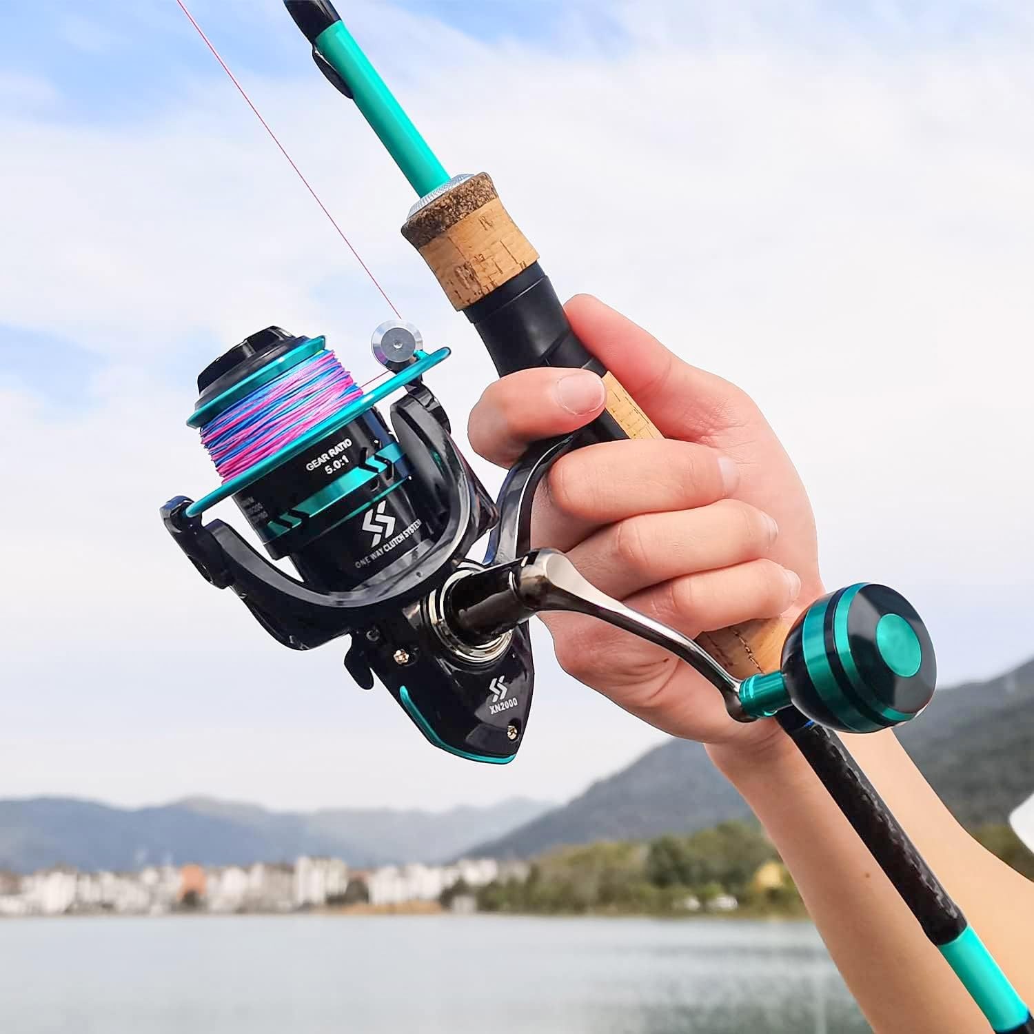 Sougayilang Fishing Rod & Reel Combo, 30-Ton Carbon, SS Guides, Twin-Tip