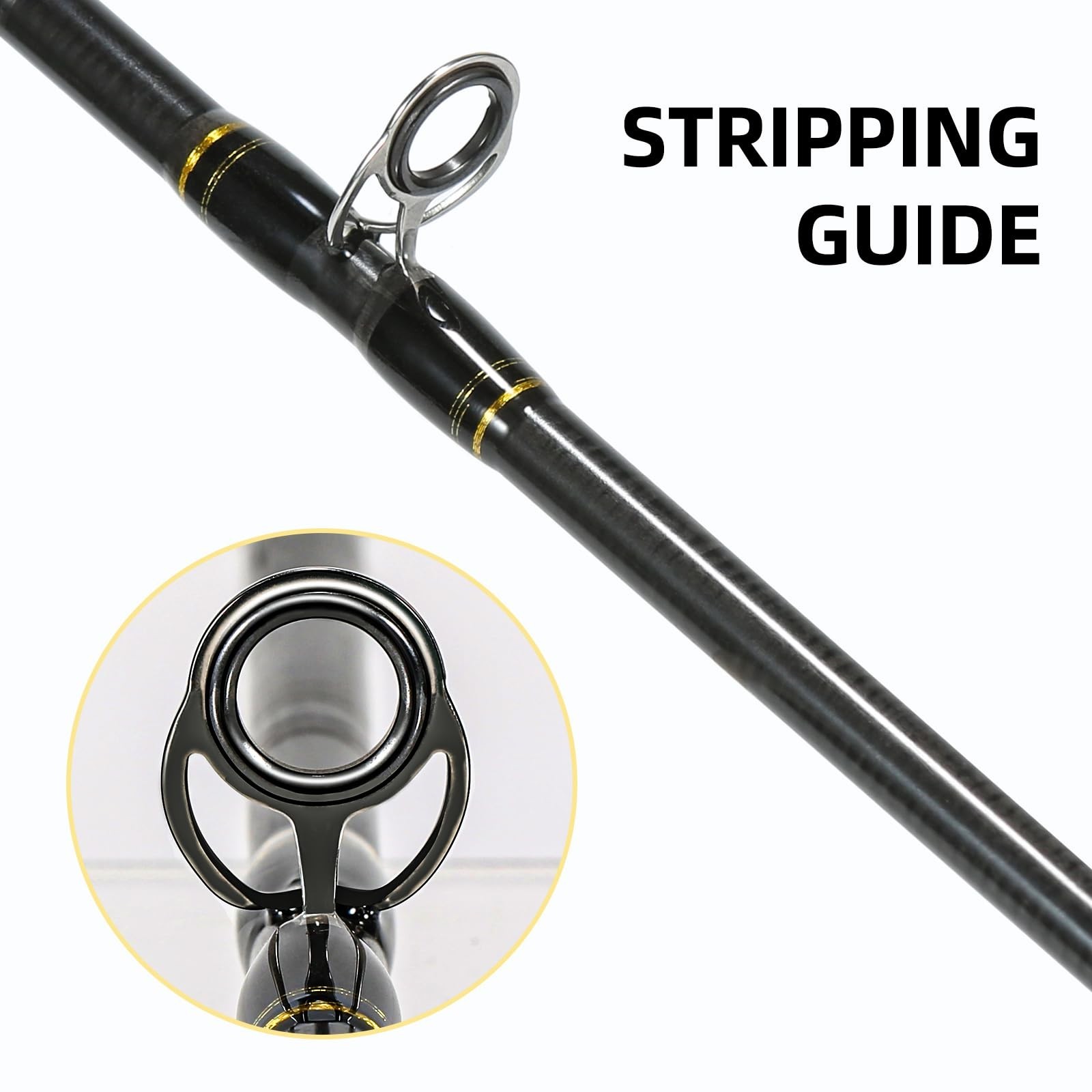 Portable Carbon Fiber Fly Fishing Rod 4 Pieces, Lightweight Fast Action 6’8″ 2-3