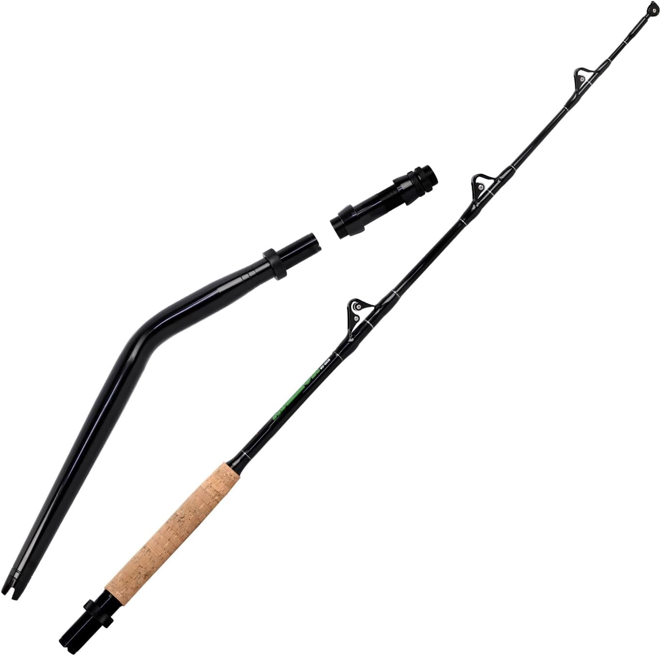 Saltwater Offshore Fishing Rod 2 Piece Portable Deep Sea Trolling Rod Convention