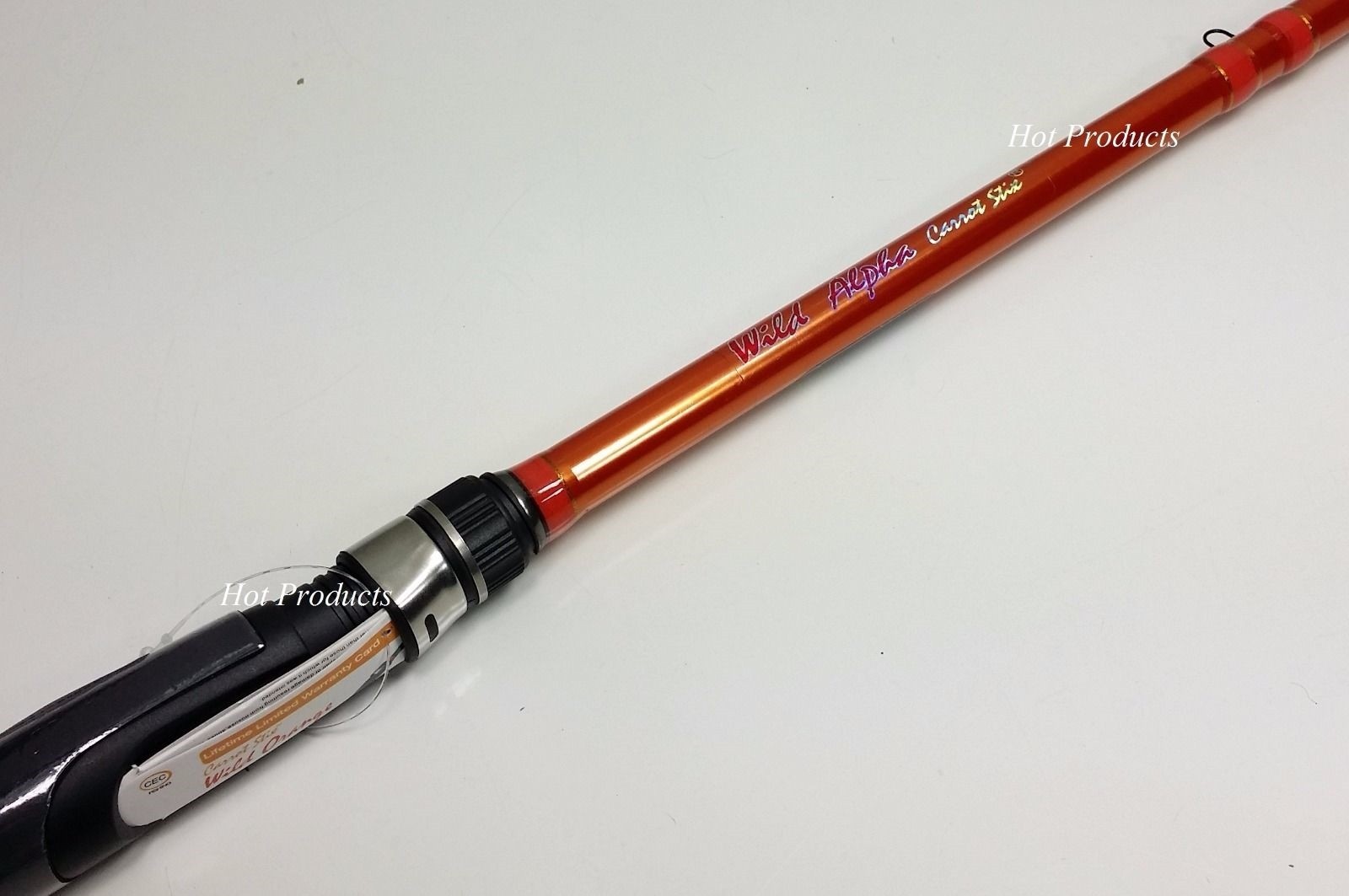 7′ MEDIUM SPINNING Carrot Stix ORANGE Alpha Bass Fishing Rod CWA701M-M-S