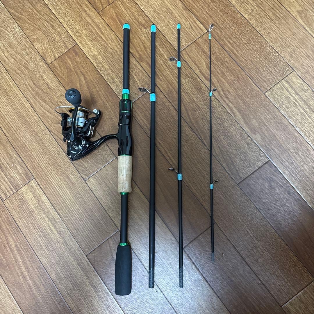 1.8m shore jigging & eging beginner set, 3000 reel, lightweight used