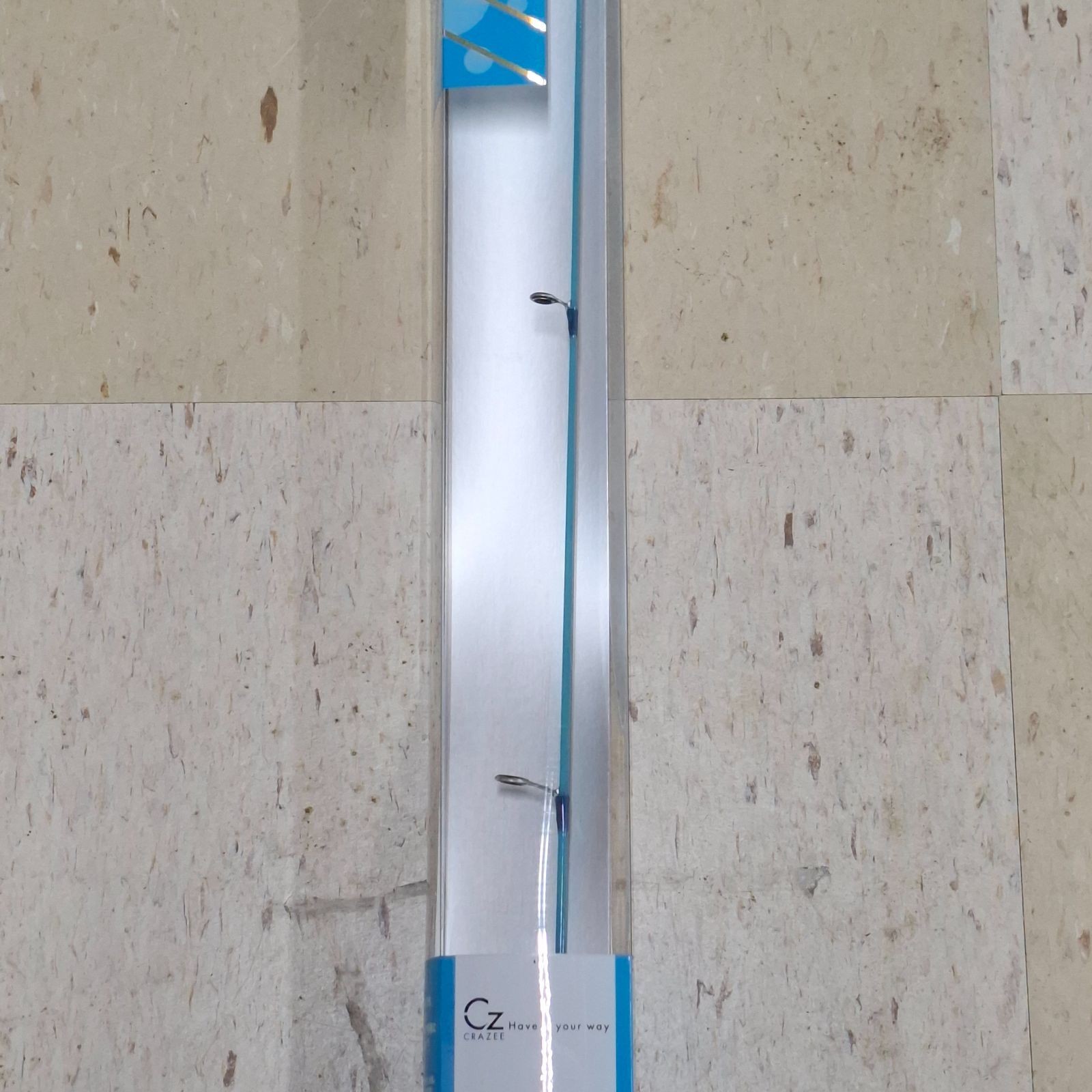 Crazy Joy Stick 44GS/SB Sky Blue Glass Solid Rod, 4.4ft, Used