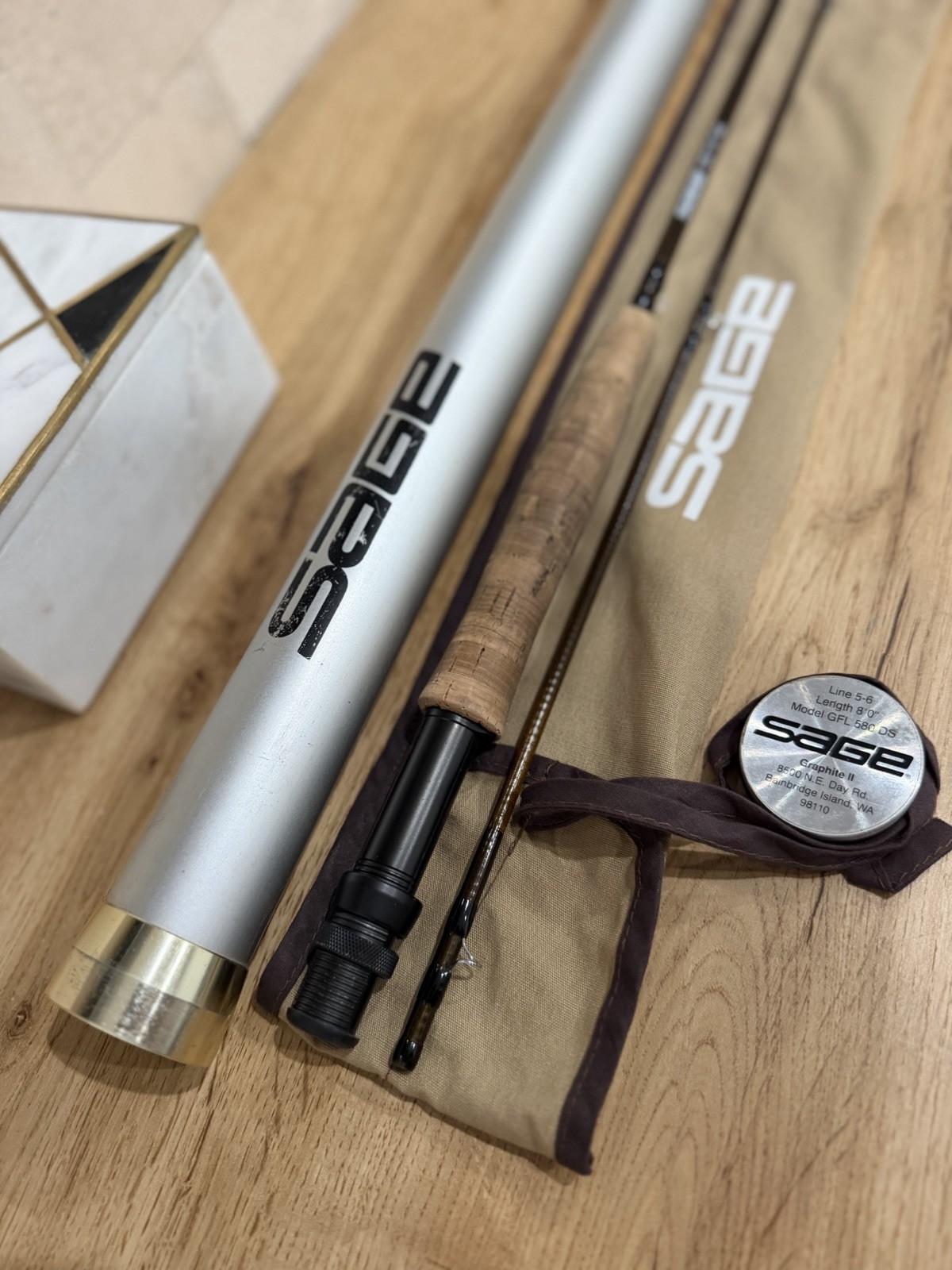 vintage Sage Graphite II GFL 580 DS fly rod Please Make An Offer