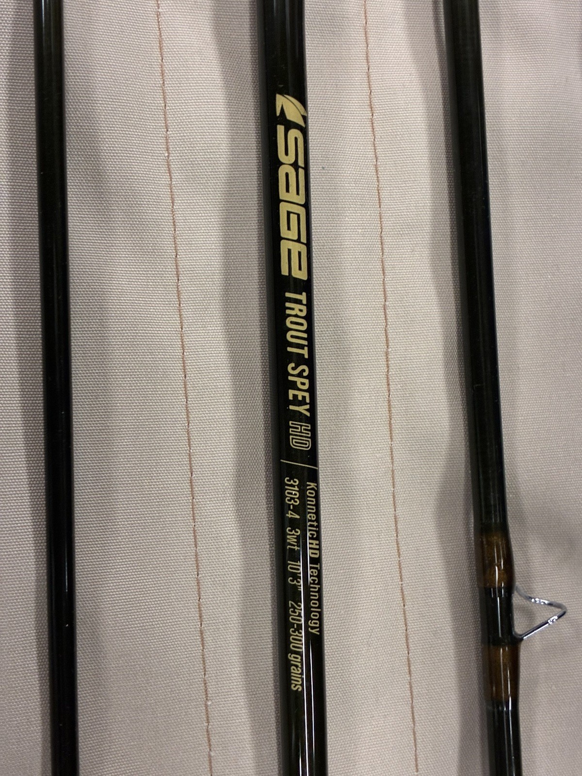 Sage Trout Spey HD 3103-4 Rod – 10’3″ 3wt, 4pc Trout Spey reel/extra spool.