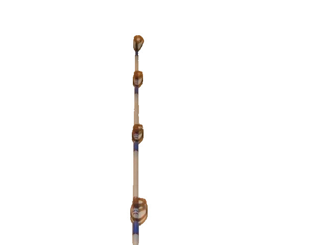 CUSTOM CONVENTIONAL BOAT ROD 7′ RED WHITE BLUE PEARL MARBLE 25-50 LB TURBOS NEW