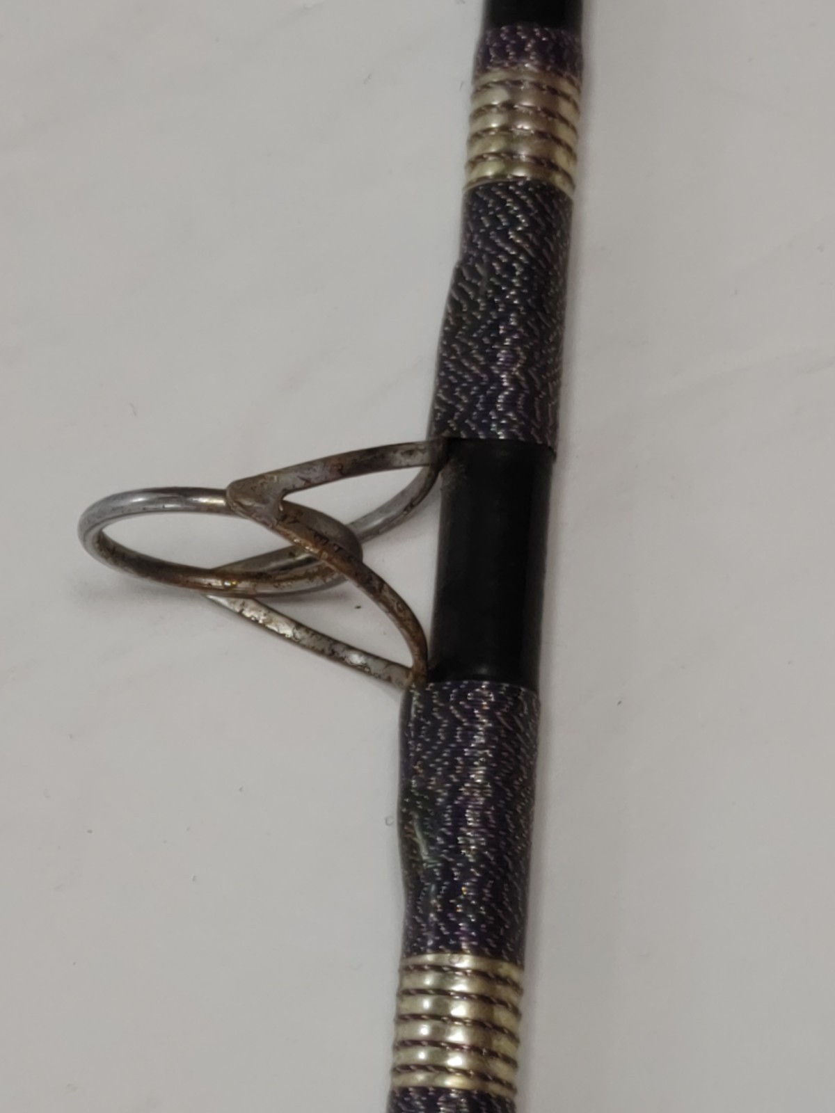 Vintage Unbranded Spin Casting Fishing Rod 6’8″ 2 Pc. CLEAN & READY DECOR