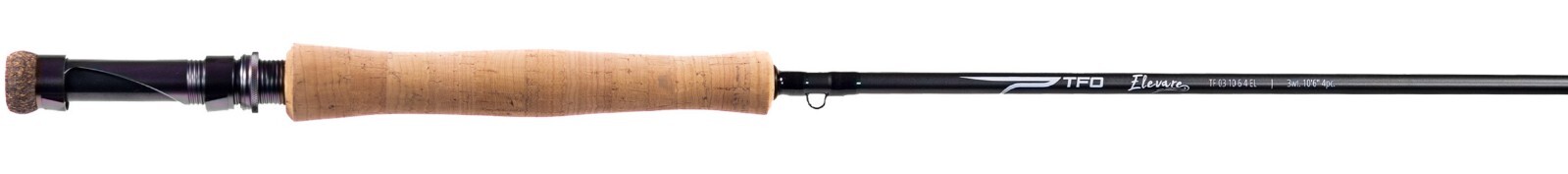 1 NEW TFO Elevare 10′ 6″ 3 Weight 4 Piece Fly Rod TF 03-10-6-4EL FREE SHIPPING