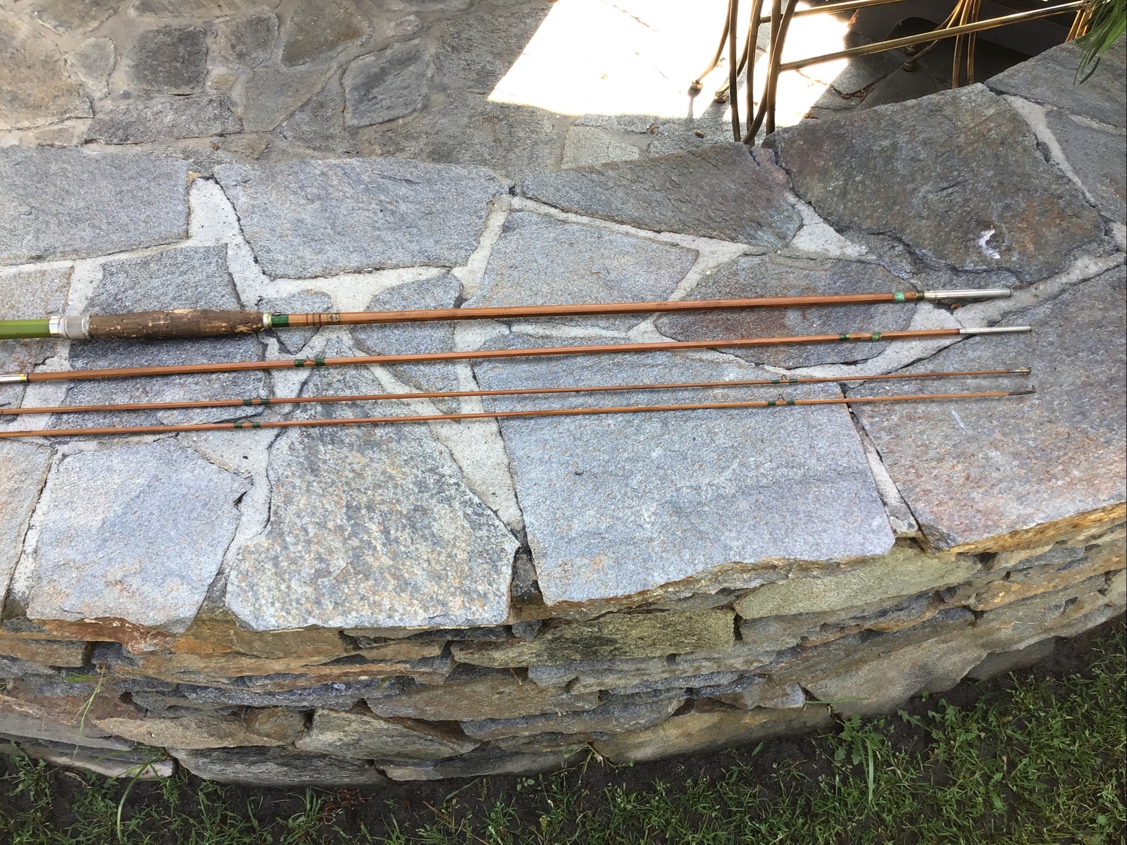 Montague TIMERLAKE 9’0” Split Bamboo Fly Rod XTRA TIP with GREEN REEL SEAT