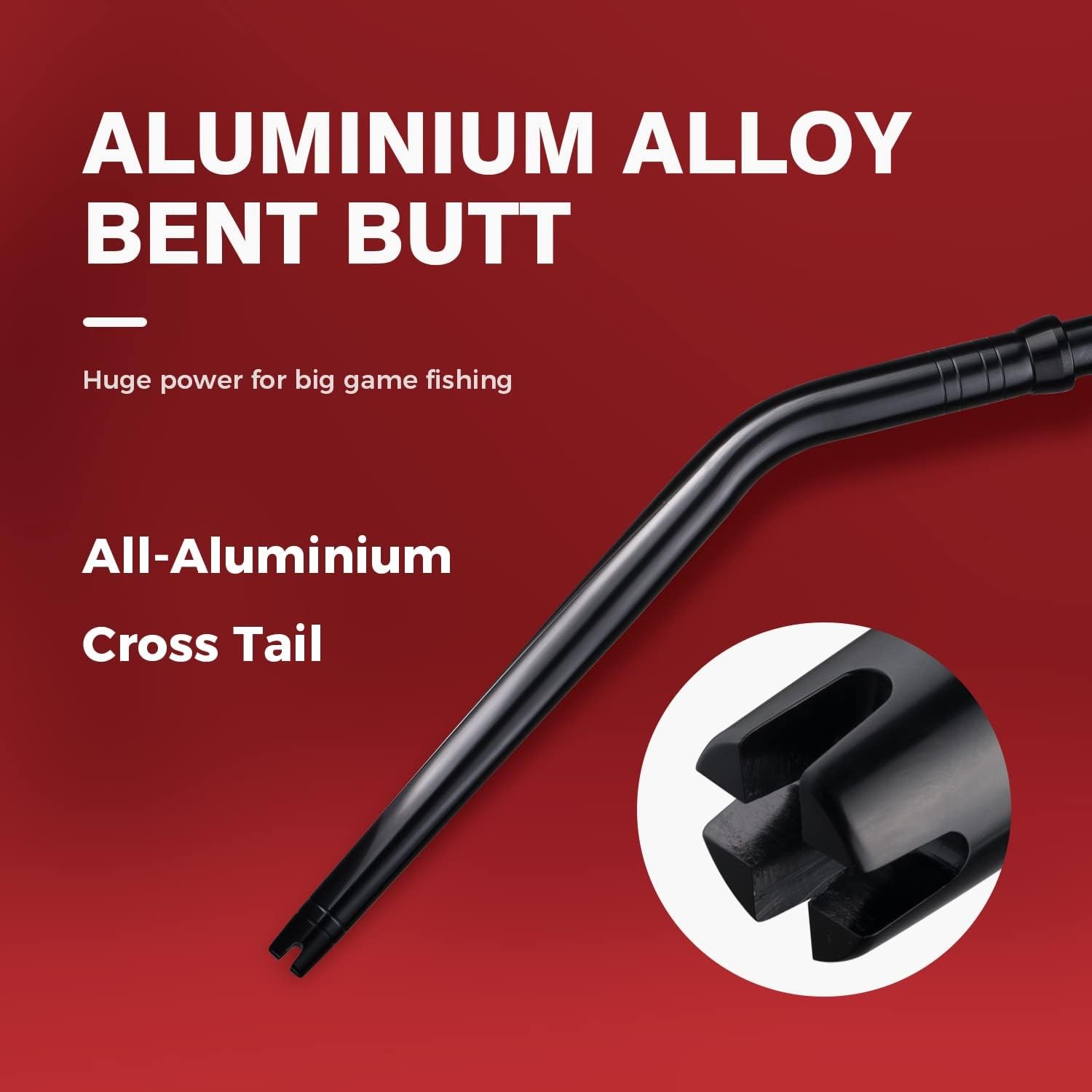 Trolling Rod – NEW Heavy Saltwater Offshore Big Roller Rod with Bent Butt US
