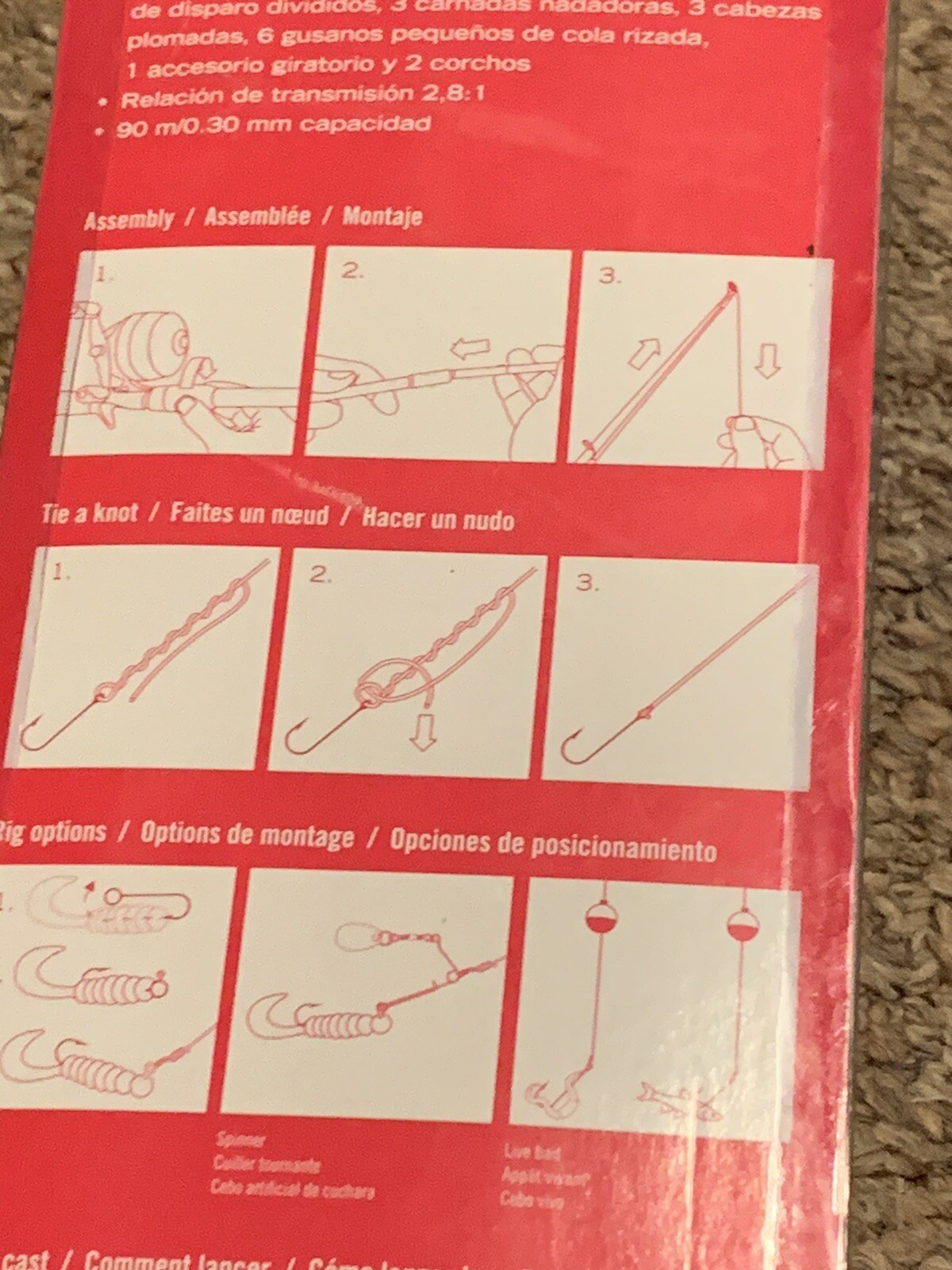 Zebco pink fishing pole set 202 with lures bobbers hooks girls pink pole NIB