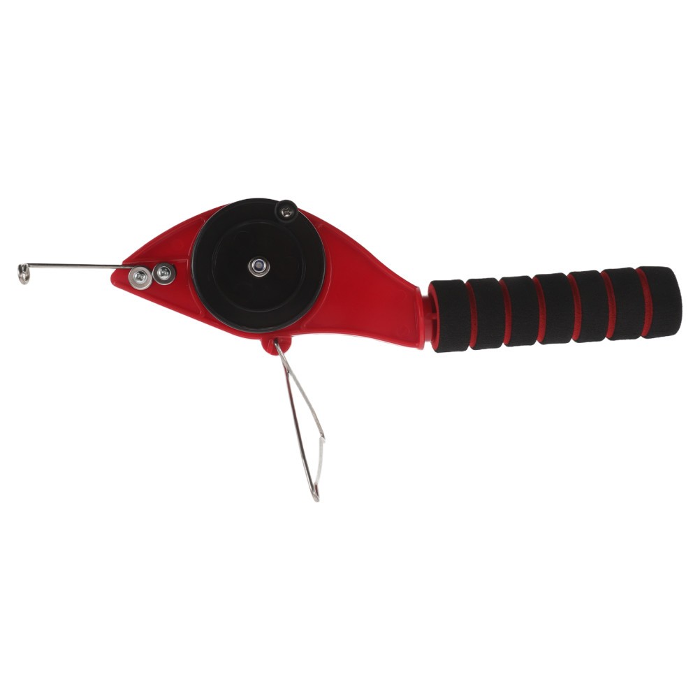 Red Mini Ice Fishing Rod Portable Handheld Durable Stainless Steel Pocket Pole