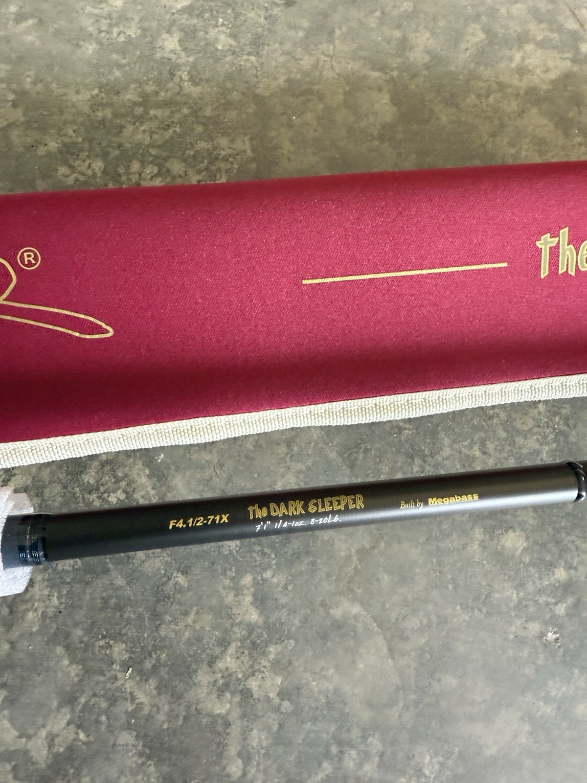 New With Tags Megabass P5 Destroyer The Dark Sleeper Casting Rod 7’1 Med-heavy