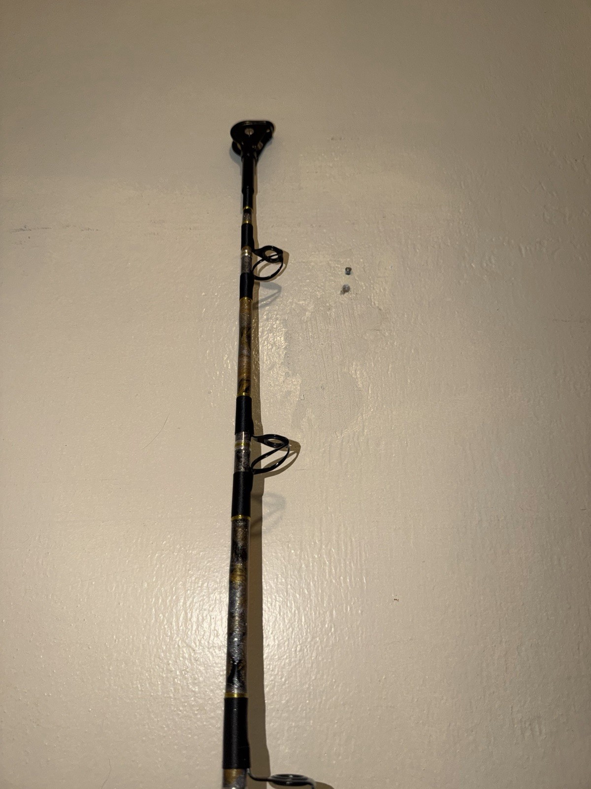 CUSTOM CONV SHARK ROD 7 FT BLACK SILVER GOLD 80- 130 LB WINTHROP ADJ-A-BUTT NEW