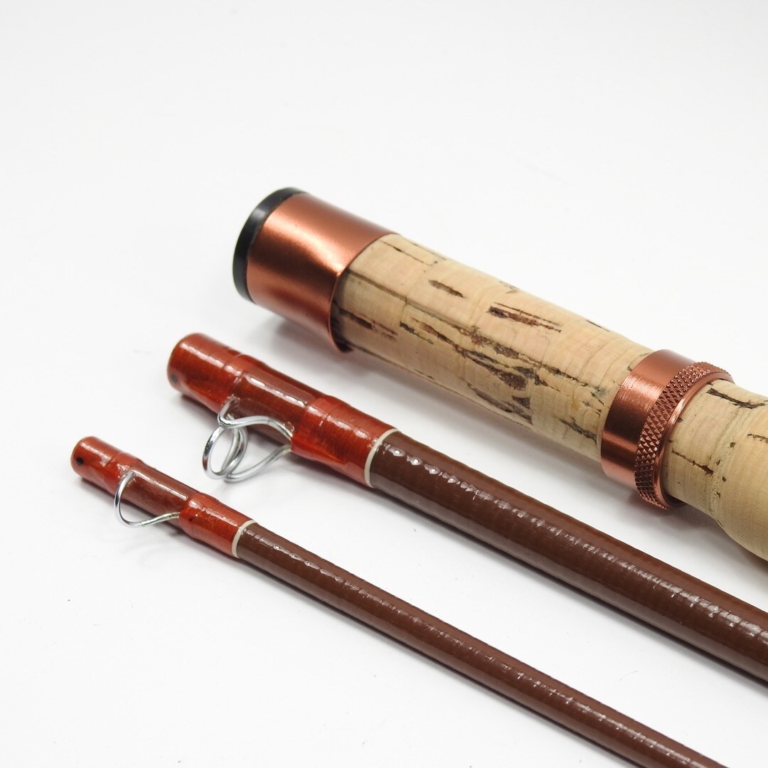 Scott Powr-Ply Fiberglass Fly Rod. 8’ 6wt. F-81. 3-Piece. W/ Tube and Sock.