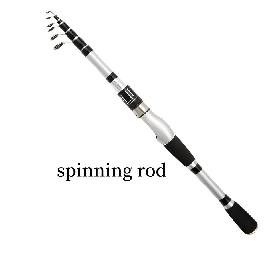 Hard Telescopic Fishing Rod Long Casting Pole Carbon Fiber 1.5m-2.4m Fast Pole