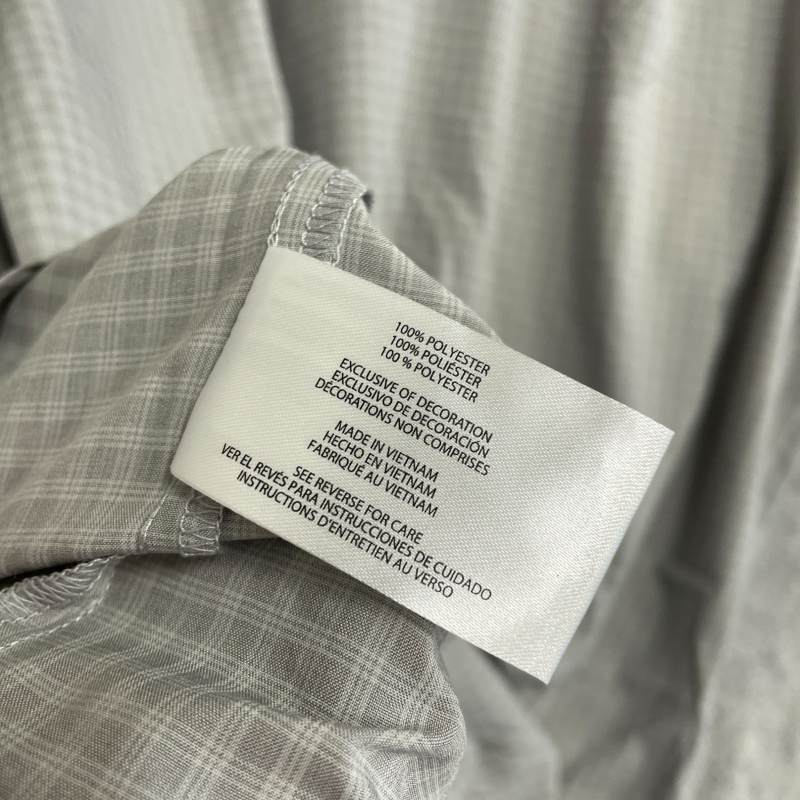 NWOT Orvis Men’s L Gray Short-Sleeve Button-Down Shirt Outdoor J2035
