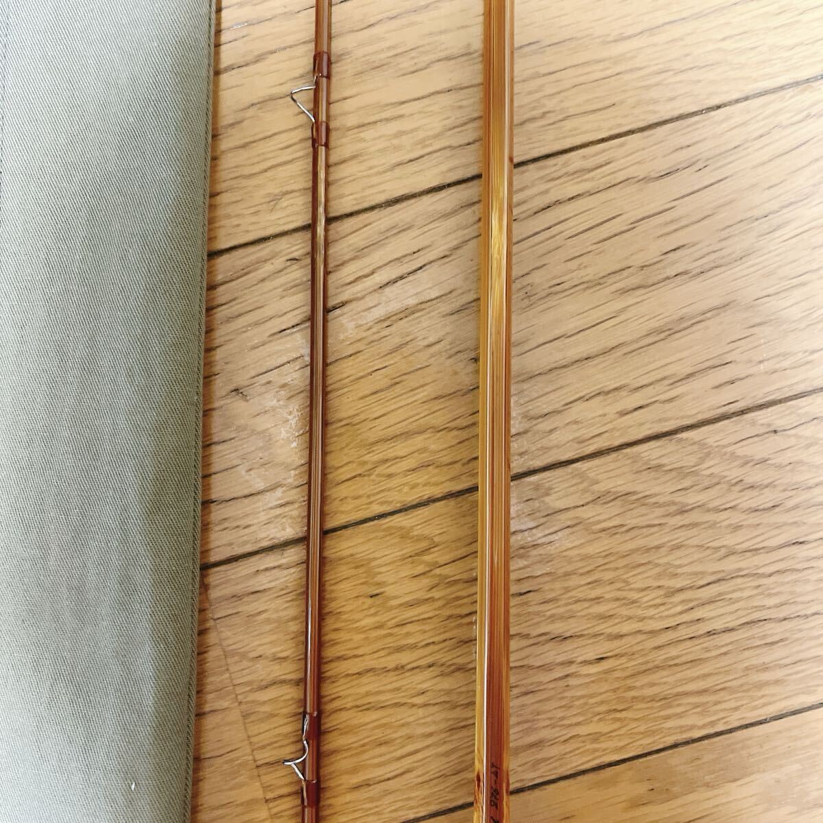 Extremely rare Takada Moriyasu bamboo rod 276-4T fly rod, 2-piece bamboo.
