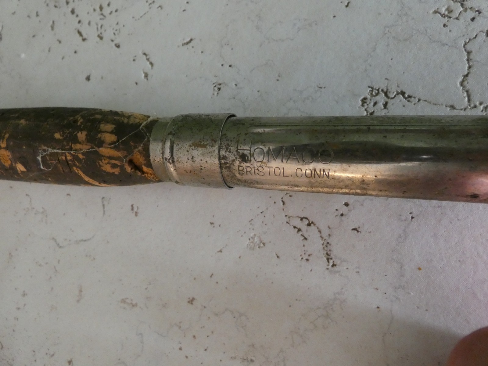 Vintage Homaco Bristol Metal 4 Section Telescopic Fly Fishing Rod 8 1/2 Ft
