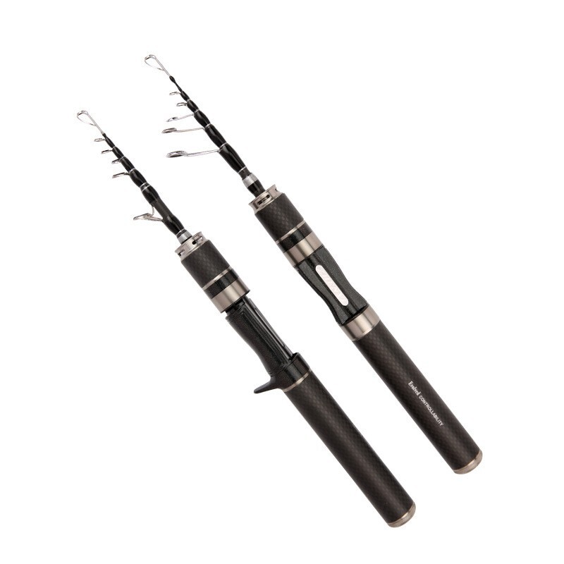 Telescopic Spinning Casting Rod 1.5m/1.68m/1.8m Portable Travel Rod Carbon Fiber