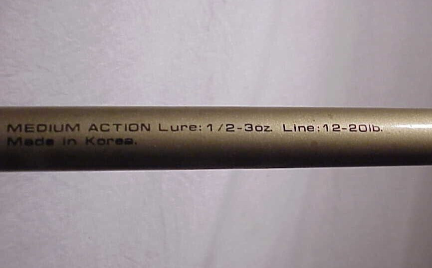 Daiwa BLACK WIDOW 7 ft 6 in Model BW762MC-D 2 pc Medium Action Fishing Rod