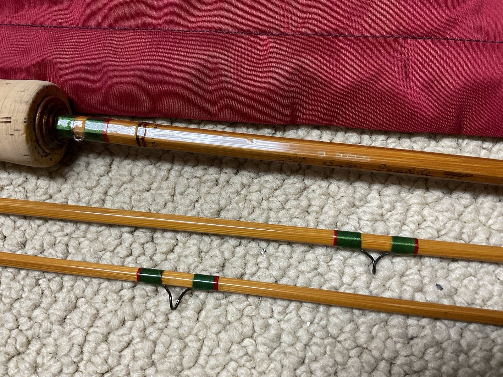 Pezon Et Michel Ritz “Super Marvel-Type Hans” Parabolic Bamboo Fly Rod 7’ 3”