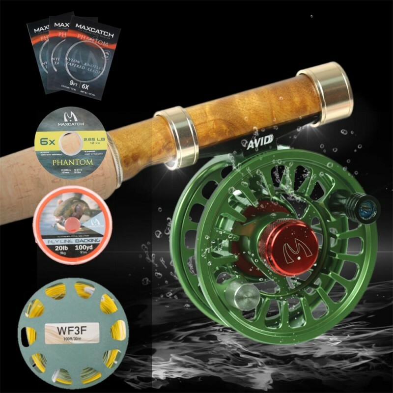 V-Feather Small Stream Fly Fishing Rod Combo 1/2/3WT Rod, Reel, Whole Combo