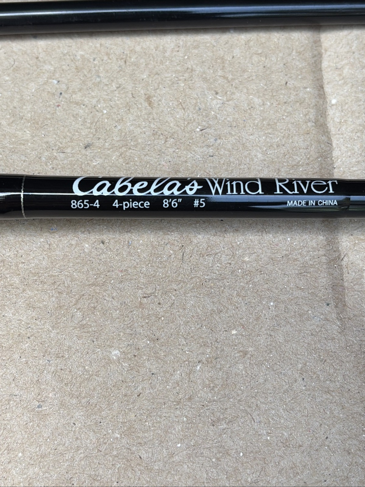 CABELA’S Wind River FLY ROD 865-4, 8.6FT , 4 Pc, 5 line Wt, NOS Unfished