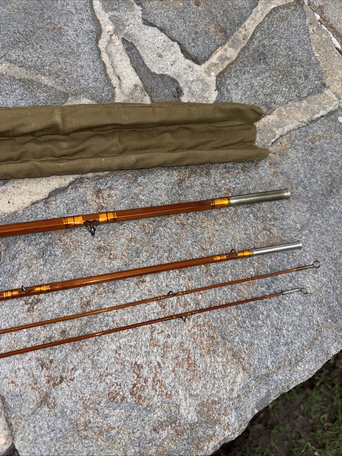 SCARFFENBERG – Rodmaker 3 piece 2 tips 9 ‘6″ Split Bamboo Fly rod