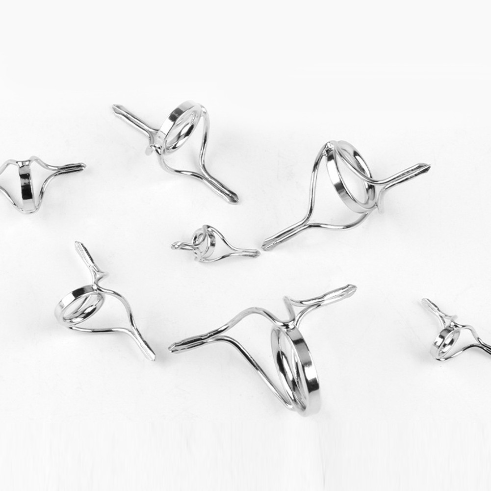 Stainless Steel Tip Top Guides for Fishing Rods with Ceramic Line Ring