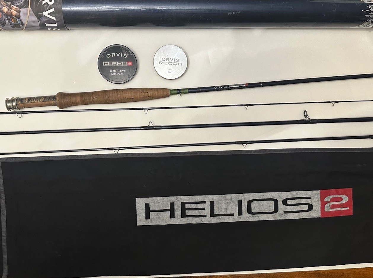 Orvis Helios 2 Trout Unlimited 8’6” 4wt Fly Rod –New Orvis Tip, Excellent Condit