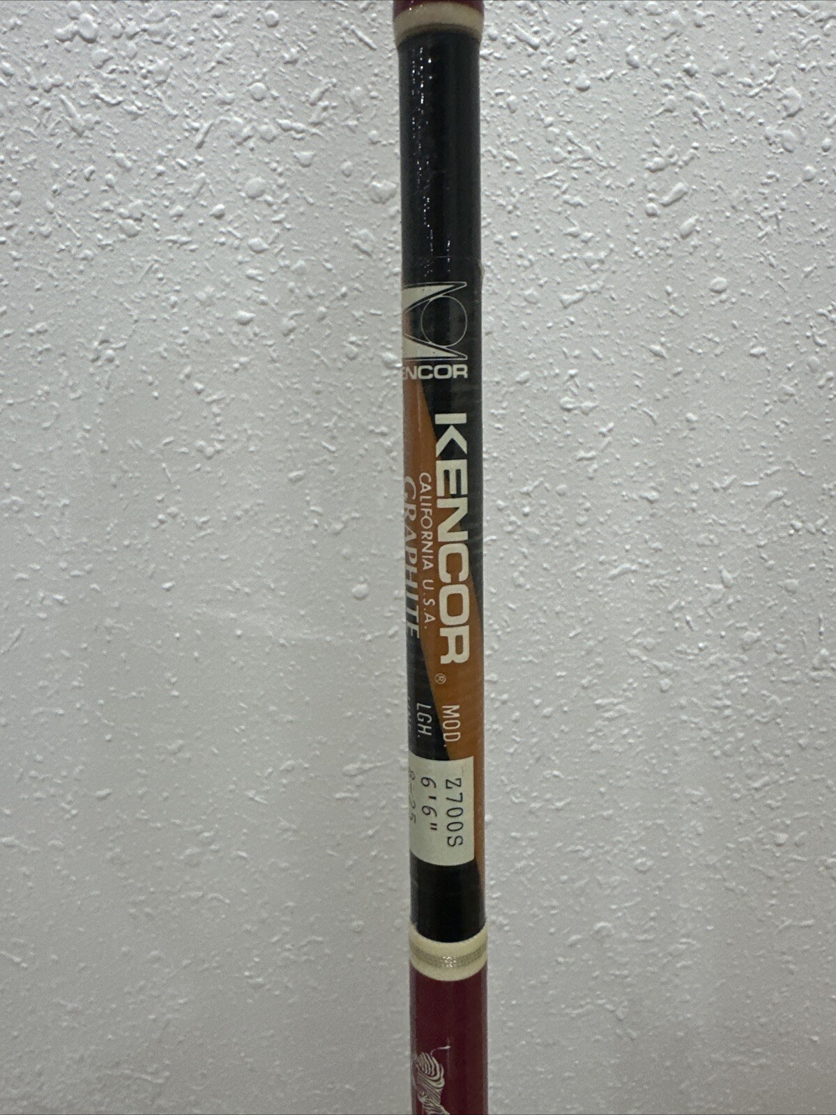 Kencor Zebra Tenlew Magnaglas 6’6″ Model Z700S Fishing Rod 8-25 lb.