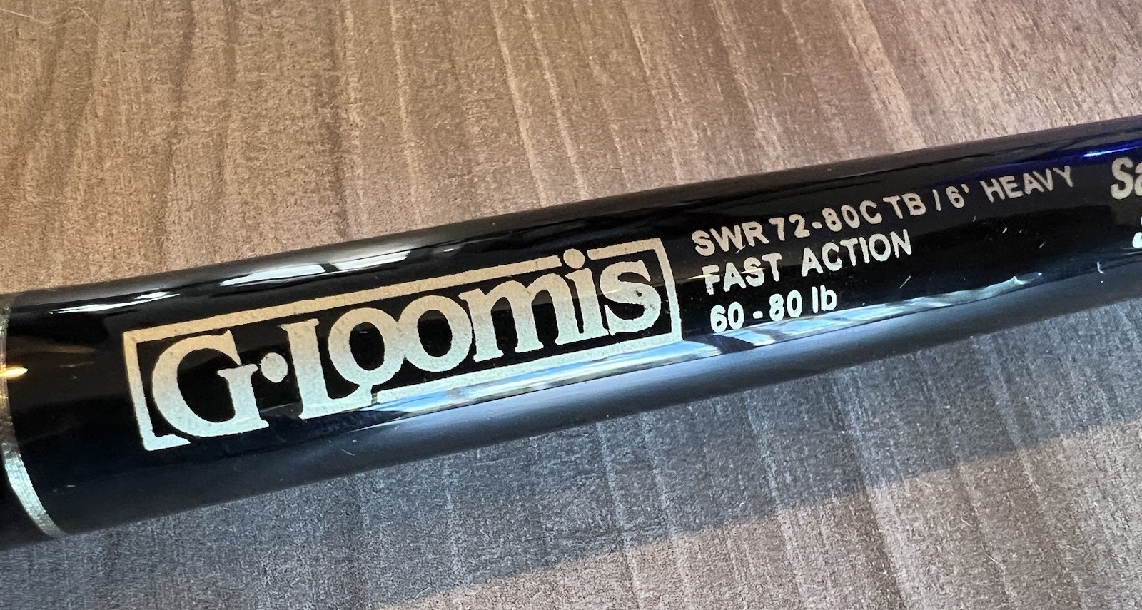G Loomis Saltwater Series SWR 72 Conventional Fishing Rod 60-80# w/ Aftco Roller