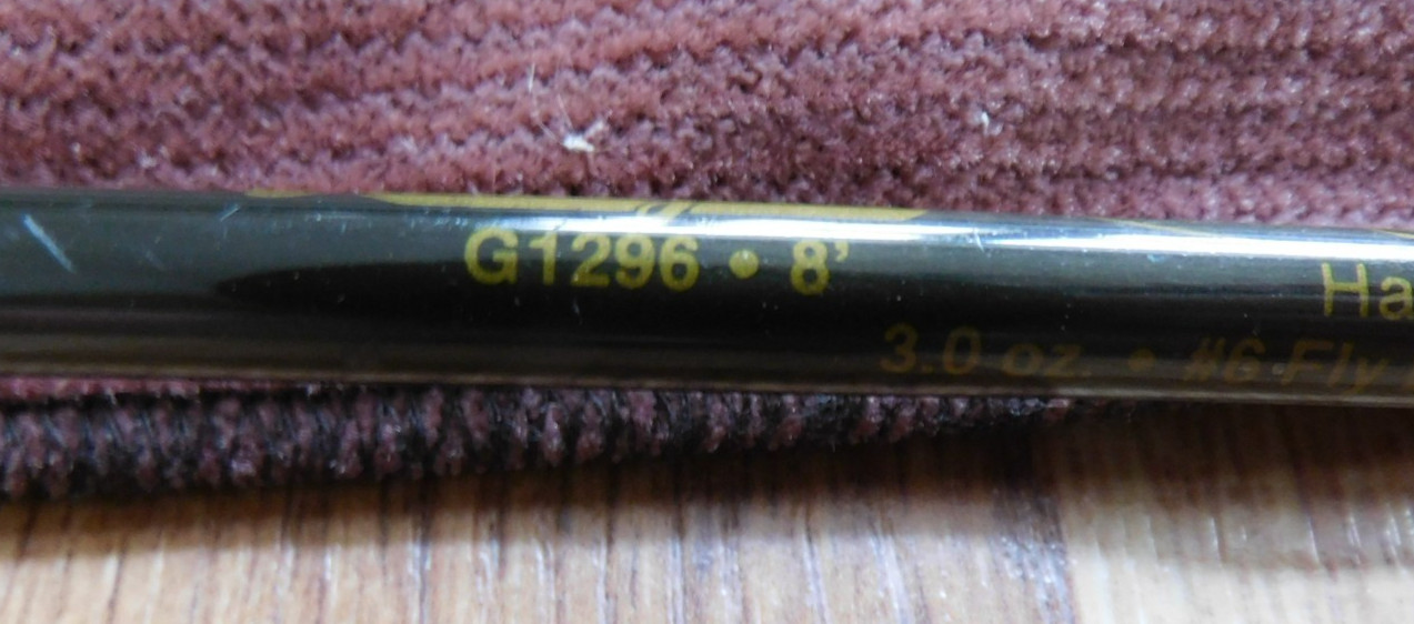 Lamiglas Series G 1000 Graphite 2 Piece 8′ Fly Rod 3oz 6wt W/ Sock & Tube G1296
