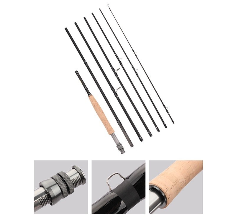 Fishing Rod 8 FT 9 FT Lure Travel Spinning/Casting Rods High Carbon Fiber Pole