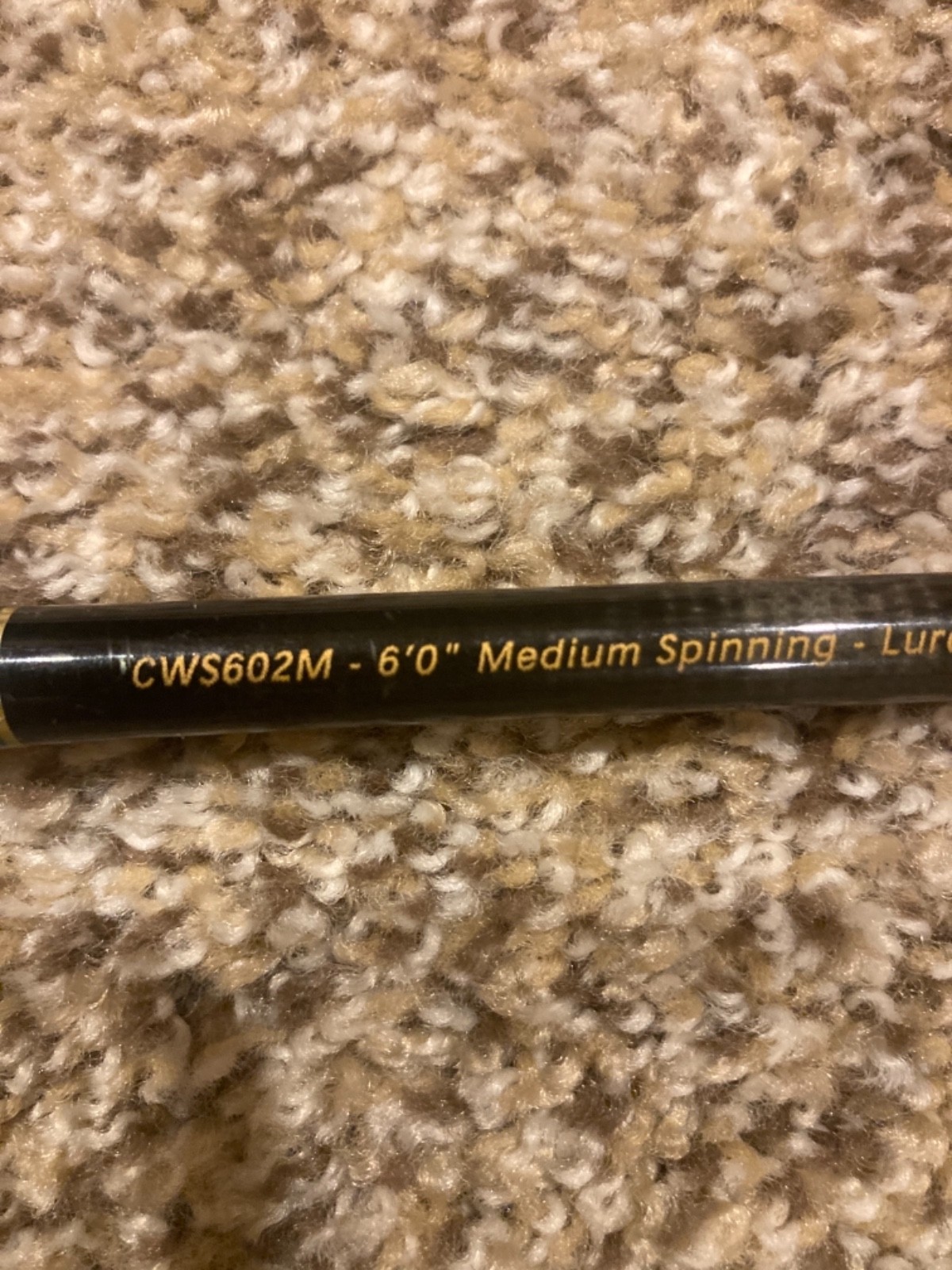 Berkley Cherrywood Graphite Spinning Rod CWS602M 6’0″ Medium 1/8-3/4 oz 2-Pc Exc