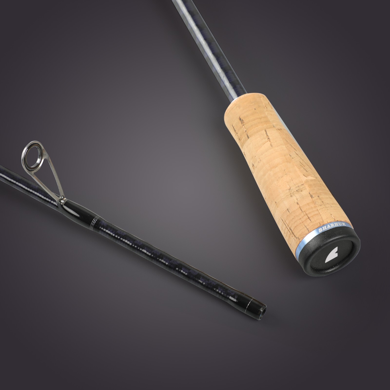 SHARHUK inshore panfish spinning fishing carbon fiber lightweight travel rod