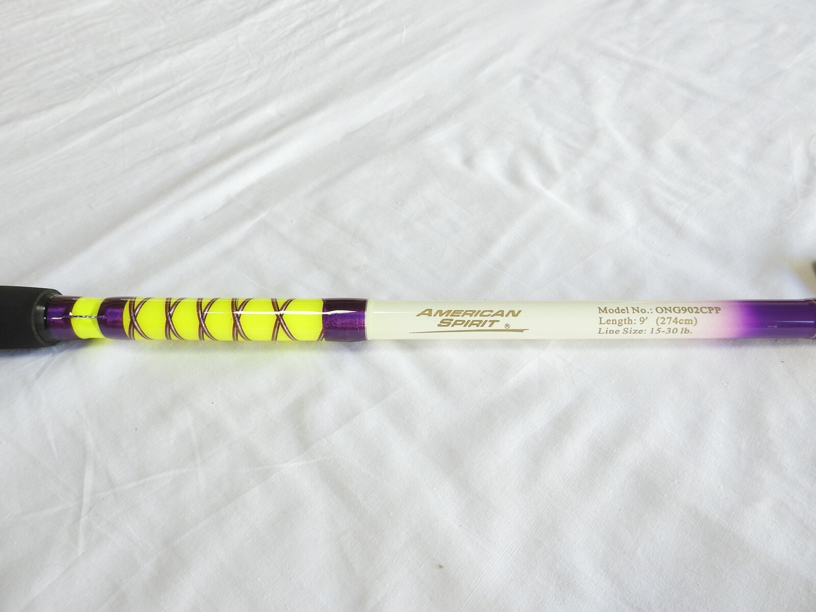 Nite Stick Catfish Casting Rod 9′ 2PC Glow Tip Purple