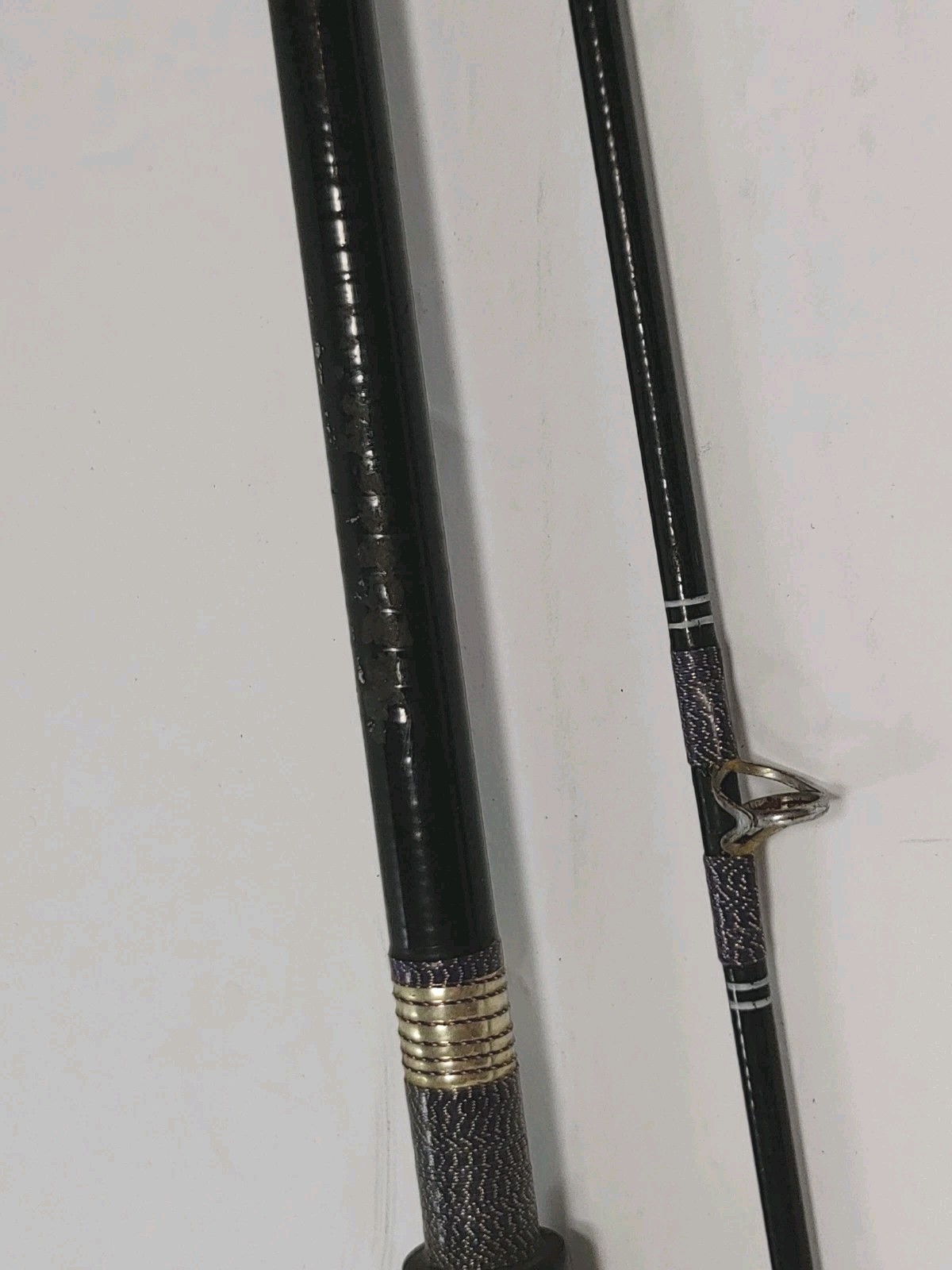 Vintage Unbranded Spin Casting Fishing Rod 6’8″ 2 Pc. CLEAN & READY DECOR