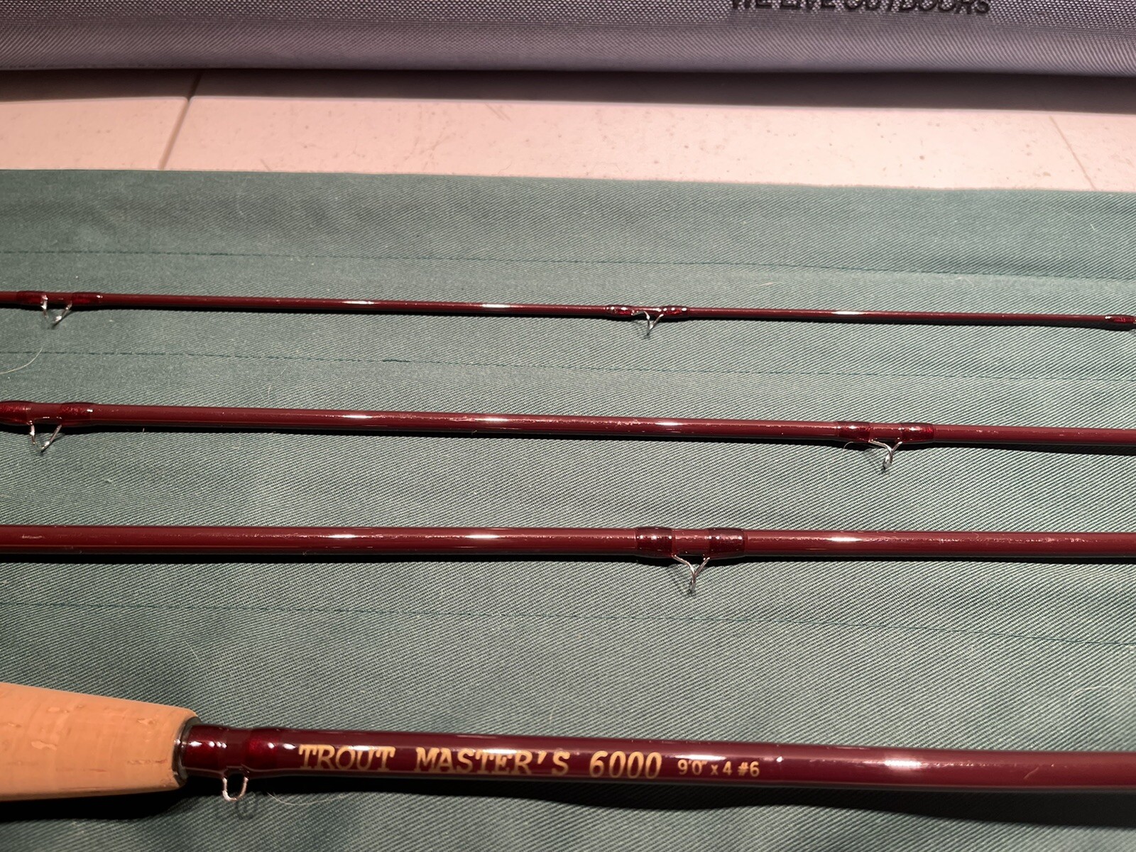 Trout Master’s 6000 90 X 4 #6 4 PC FLY ROD W/ Case