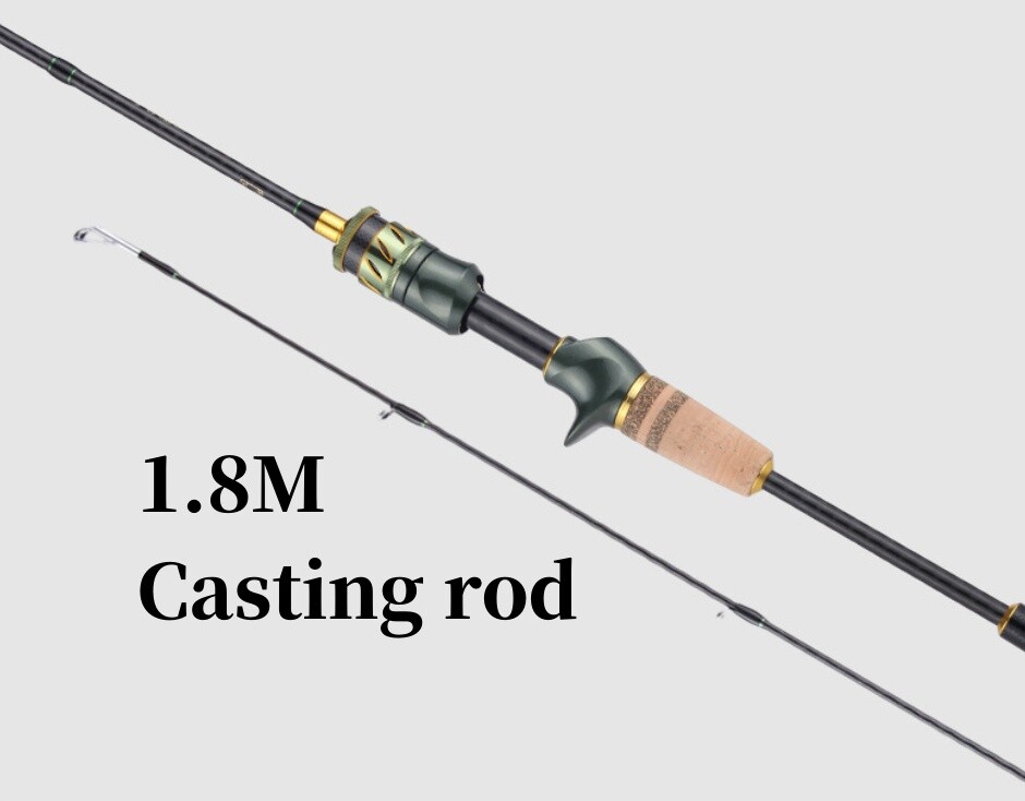1.44M-1.8M Lure Fishing Rods Ultra Light Rod Carbon Fiber Spinning Casting Pole