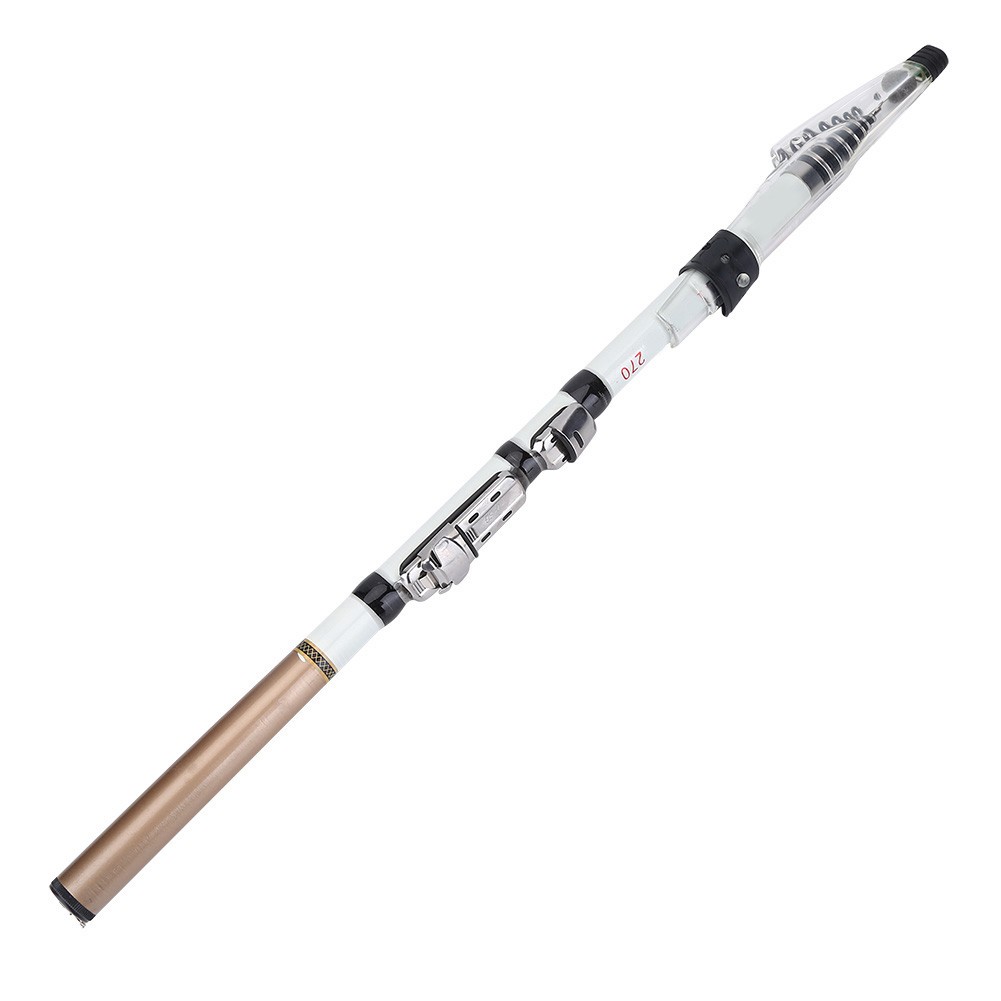 Portable Telescopic Fishing Rod Travel Spinning Fishing Pole Carbon Fiber CGVV