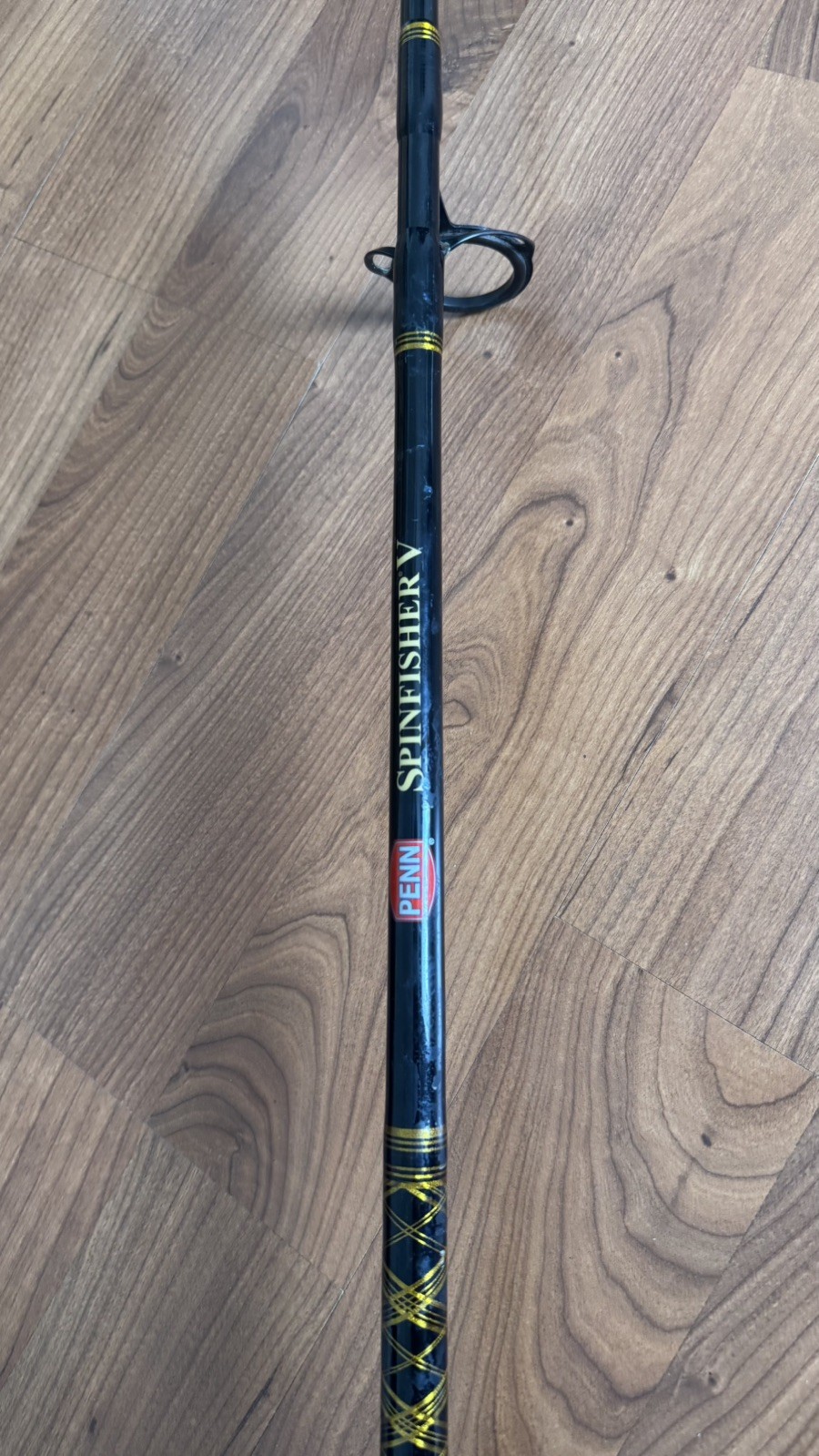 Penn Spinfisher V Setup with 7ft Fishing Rod, Spinfisher V reel 7500, and line