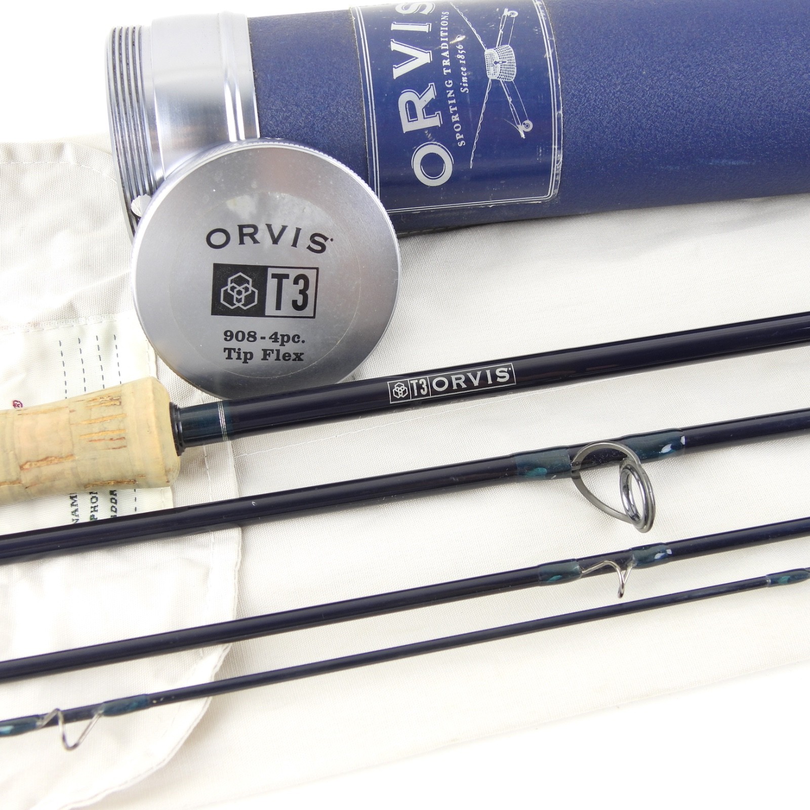 Orvis T3 Tip-Flex 908-4 9.5 Fly Fishing Rod. 9’. 8wt. W/ Tube & Sock.