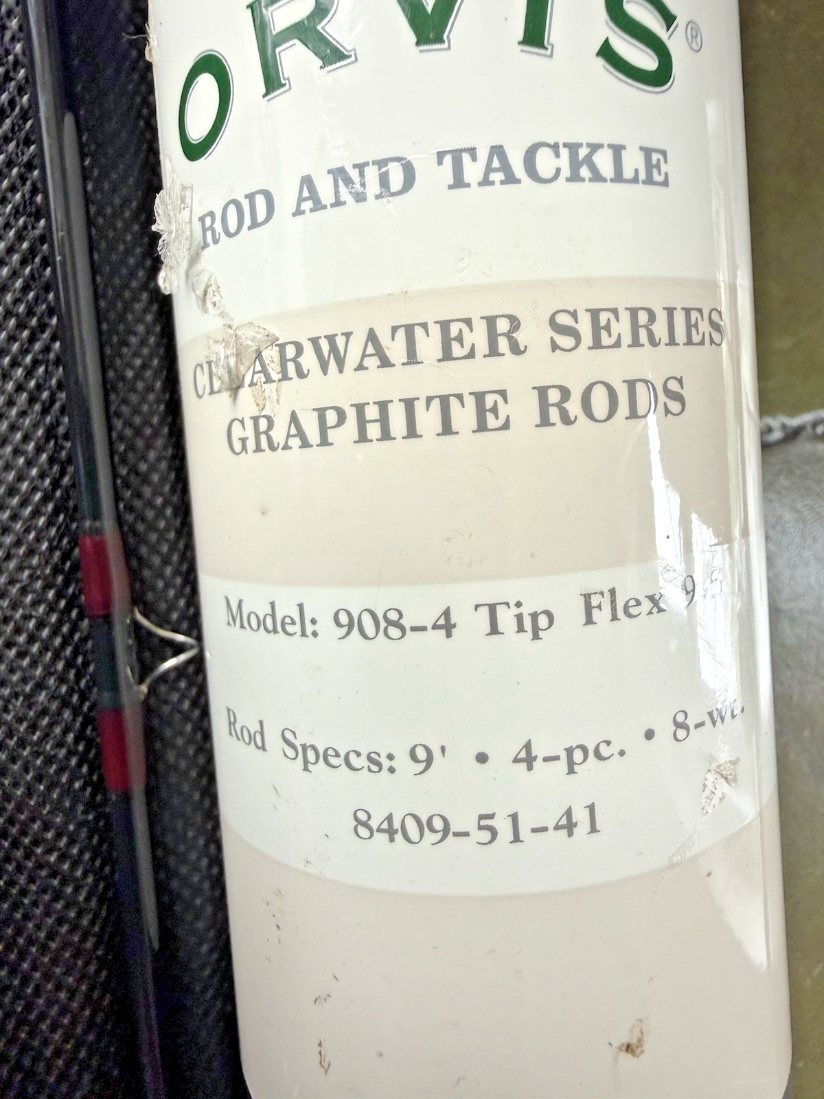 Orvis Clearwater 9 Foot #8 4 Piece Fly Rod Tip Flex 9.5 with Bag & Tube
