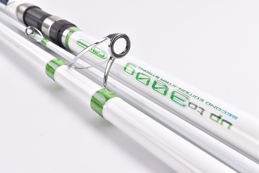 Surf Casting Fishing Rod 3-Piece Carbon Fiber Travel Rod Portable~14 ft