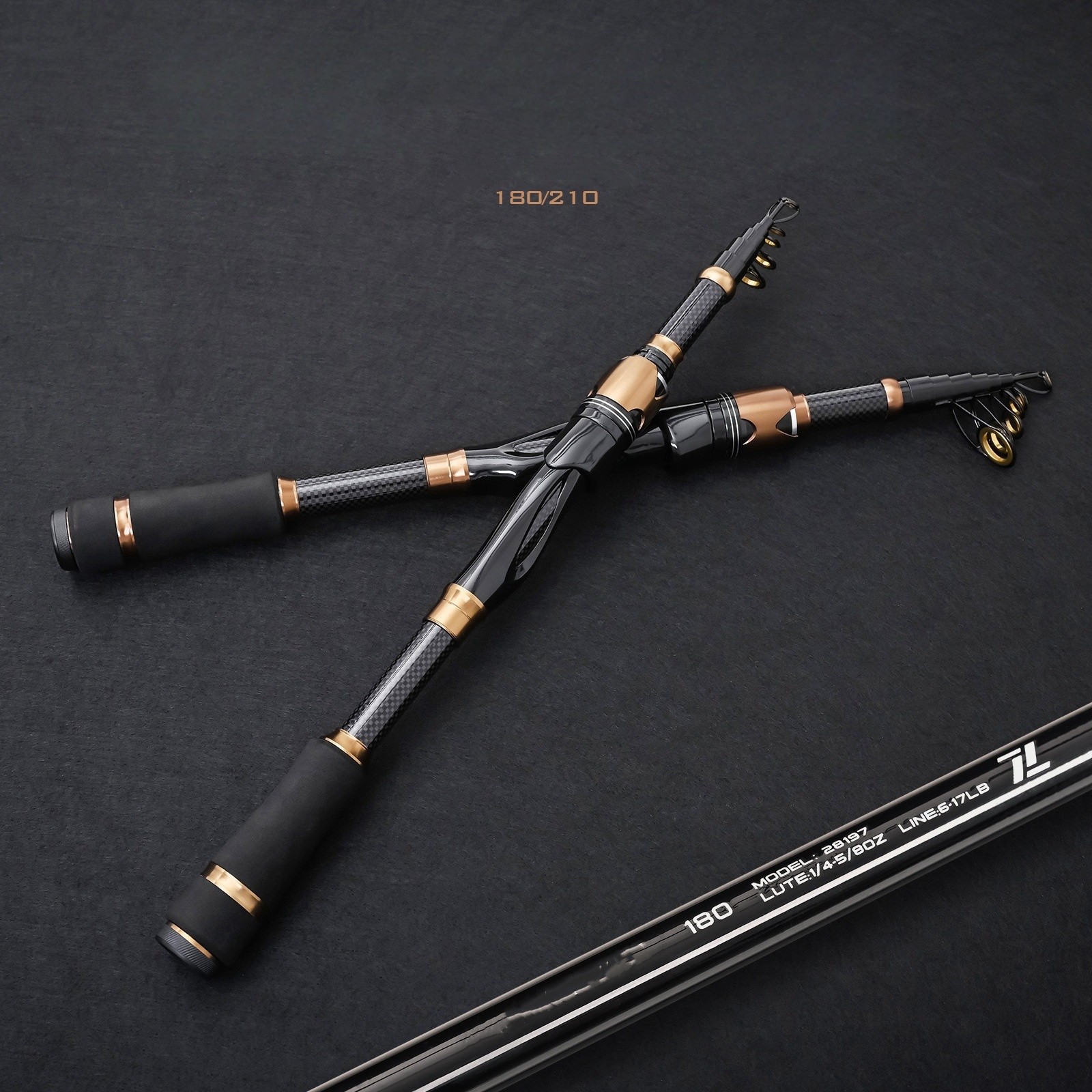 Carbon Fiber Rod Portable Fishing Rod Lightweight Design For Easy Transport