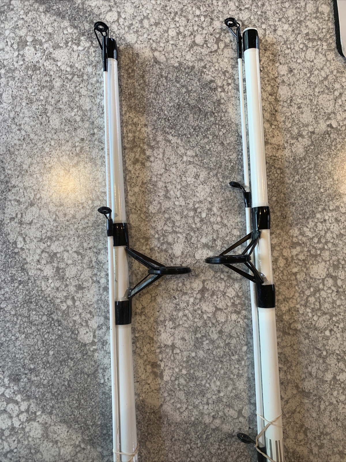 2 Rods Shakespeare Tiger Saltwater Spinning 2-piece Rods 7’ Medium 8-15 Black