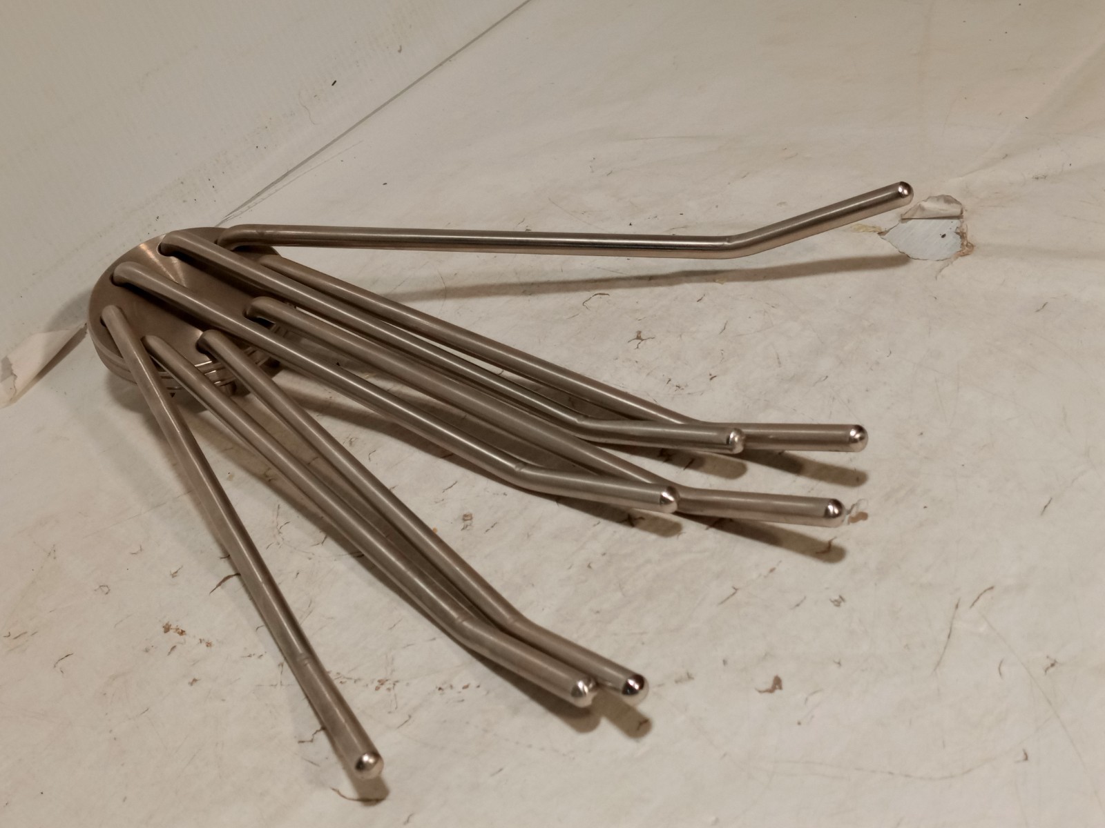 Unbranded stainless steel head with 8-rod arms, 12in rods, as shown